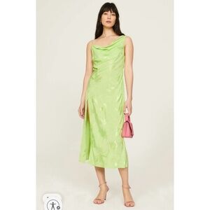 NWT For Love & Lemons Llana Satin Midi Dress
